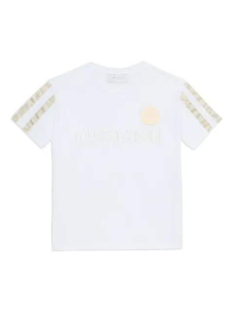 Roberto Cavalli Junior logo-embroidered T-Shirt