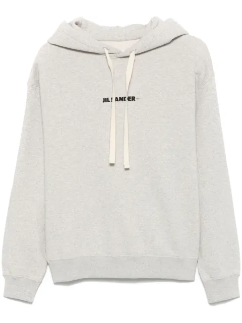 Jil Sander hoodie con logo estampado
