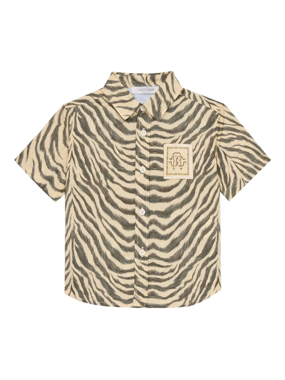 Roberto Cavalli Junior zebra-print shirt | Neutrals | Image 1