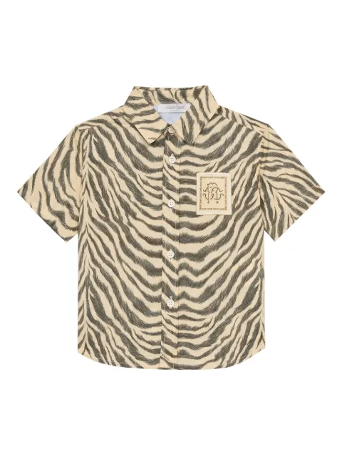 Roberto Cavalli Junior camisa con estampado de cebra