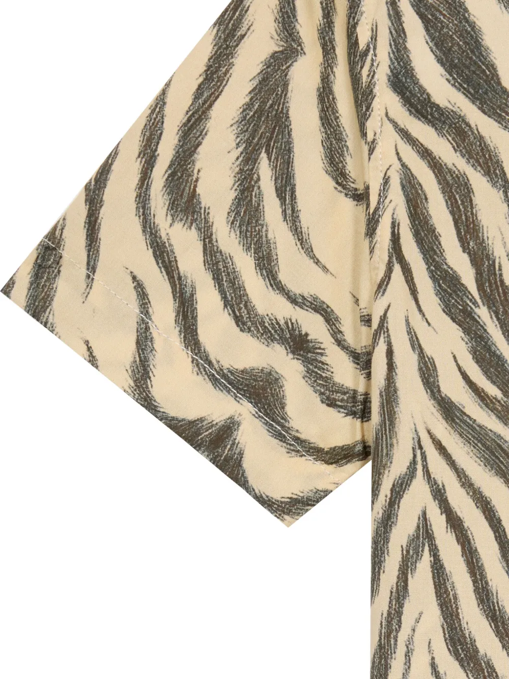 Roberto Cavalli Junior T-shirt met zebraprint Beige