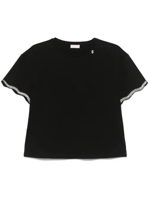 T-shirt à ornements en cristal - LIU JO - Modalova