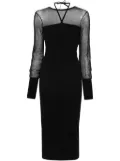 ANDREĀDAMO knitted midi dress - Black