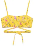 PAOLA ZUIN Bralette top - Yellow