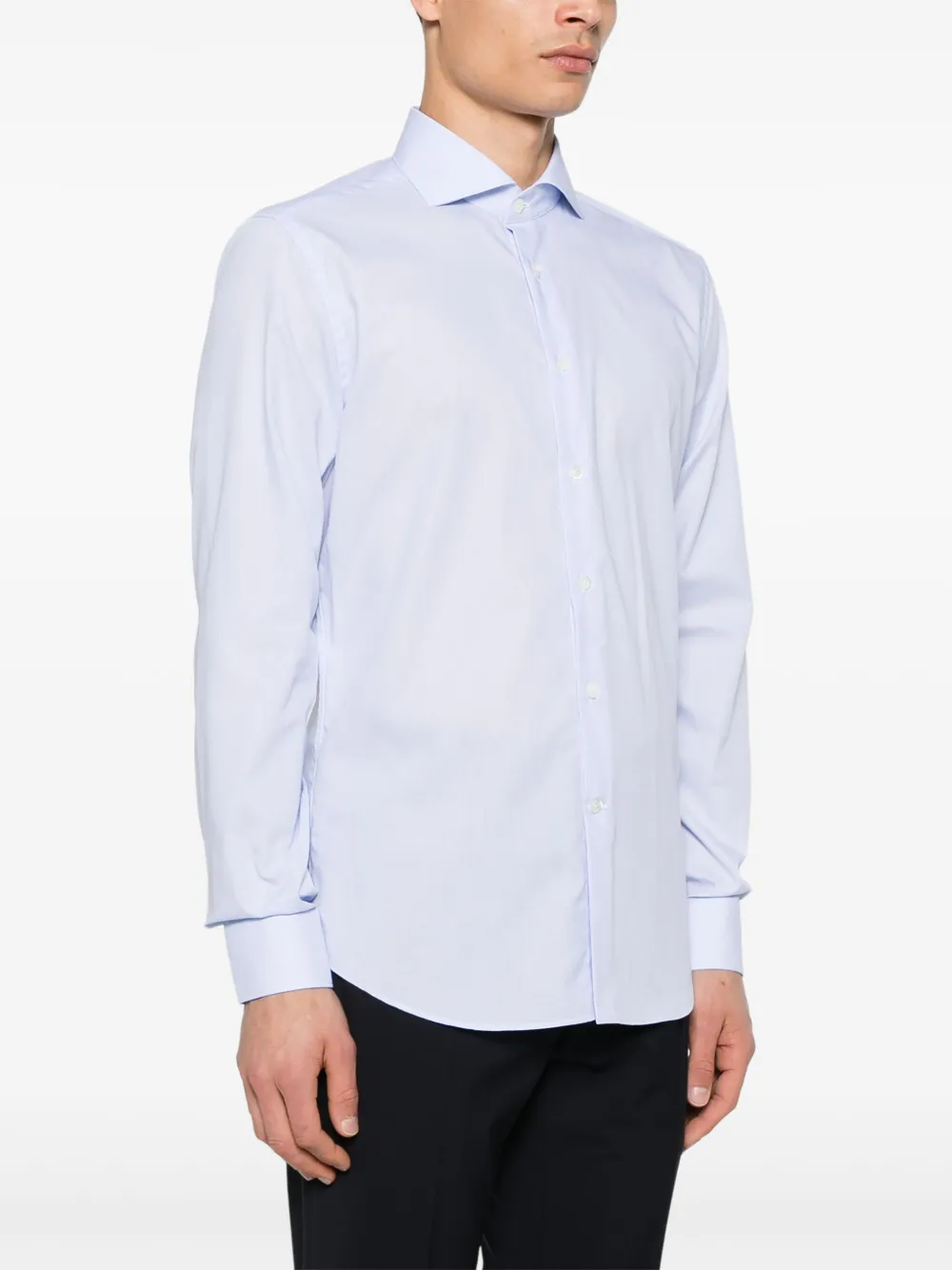 Corneliani Katoenen overhemd Blauw