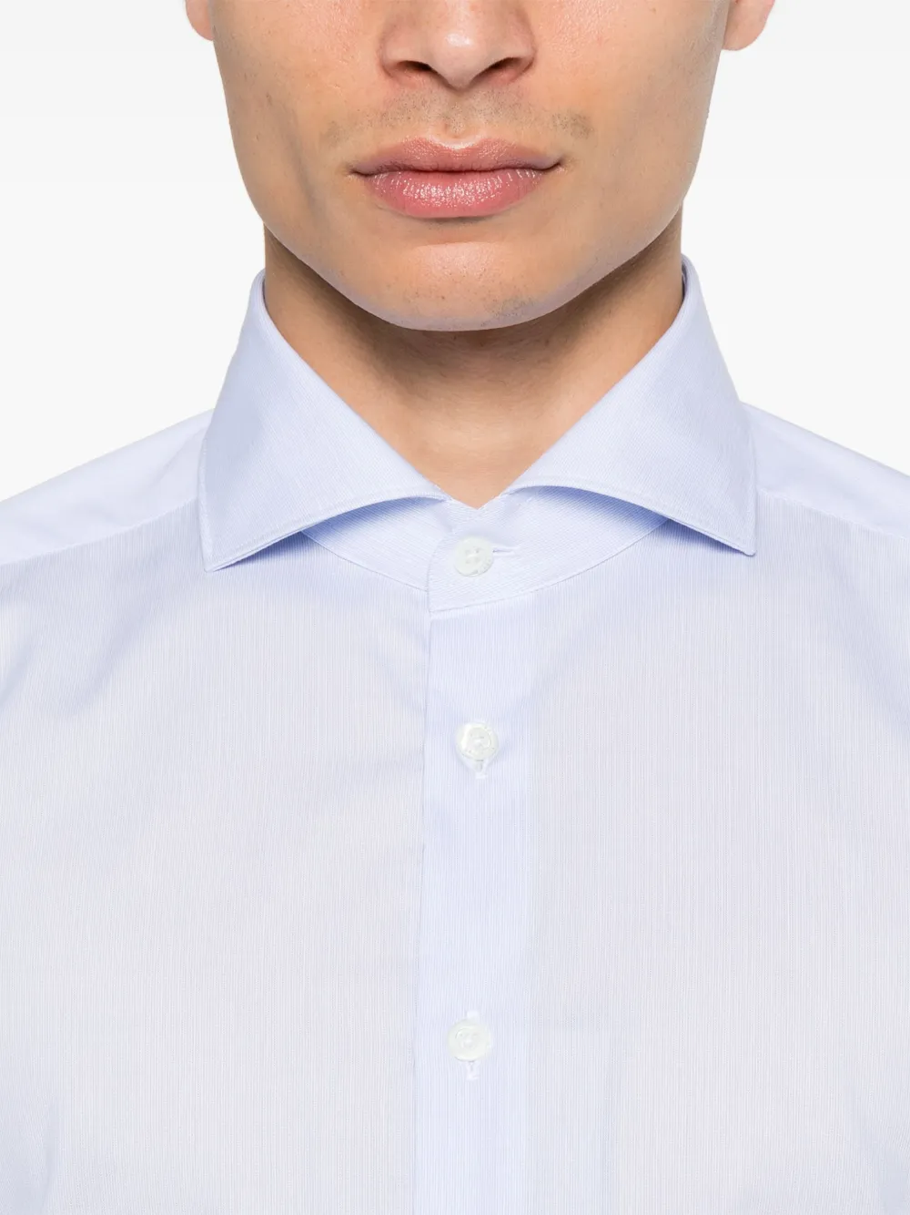 Corneliani Katoenen overhemd Blauw