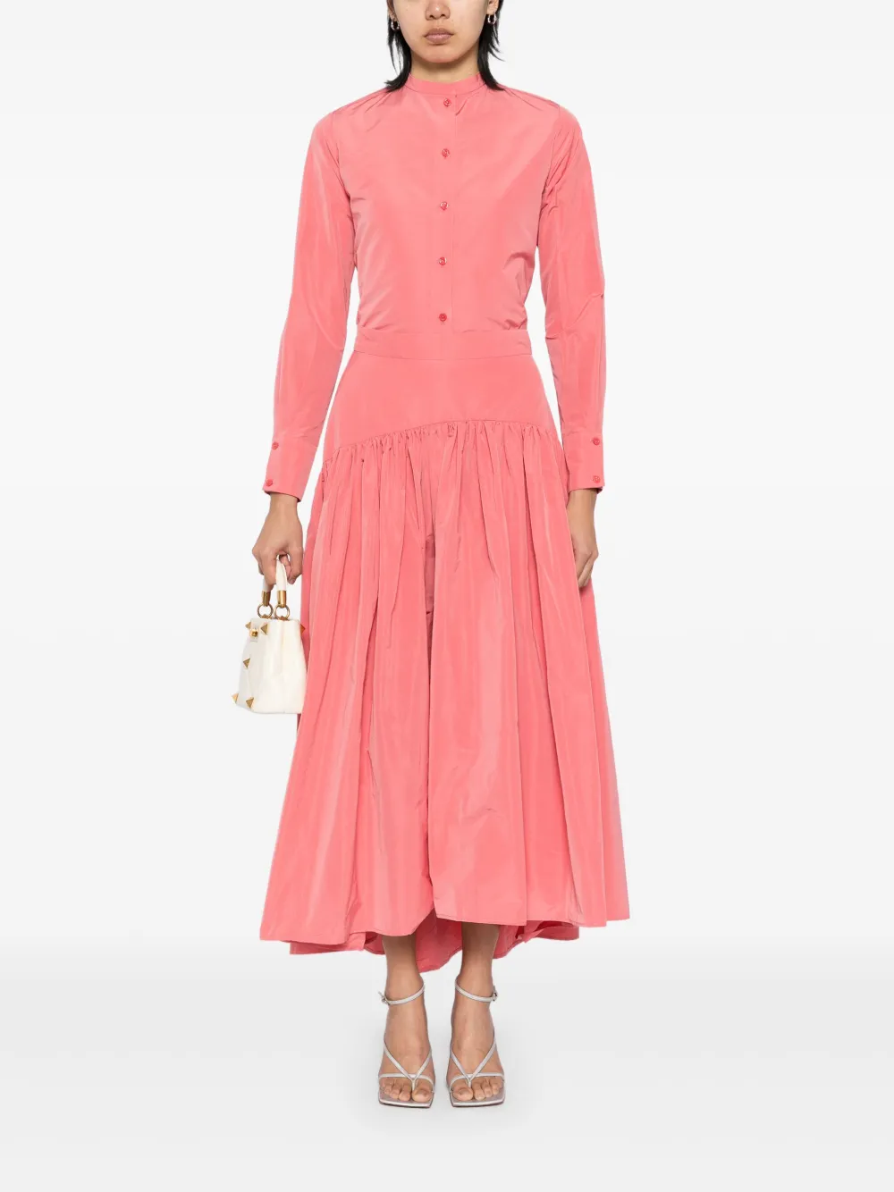 Martin Grant Blouse met opstaande kraag - Rood