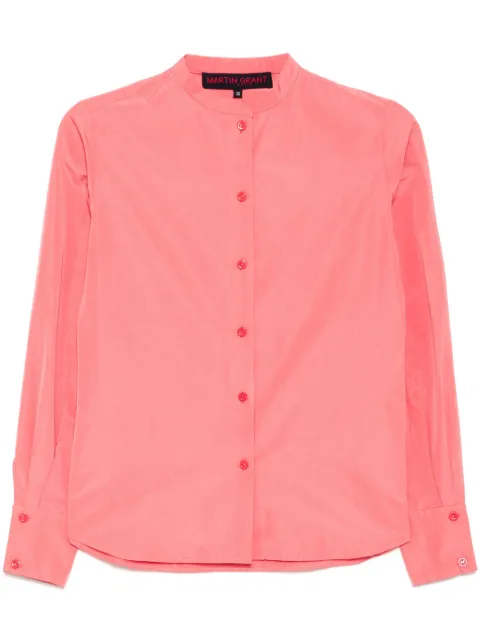 Martin Grant camisa con cuello alzado