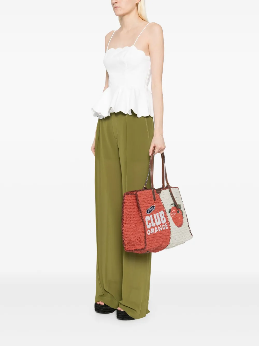 Anya Hindmarch McVitie's Club strandtas Beige