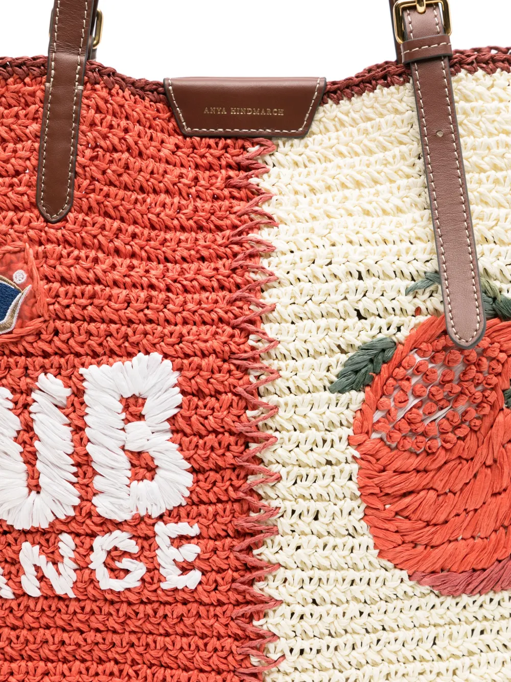 Anya Hindmarch McVitie's Club strandtas Beige