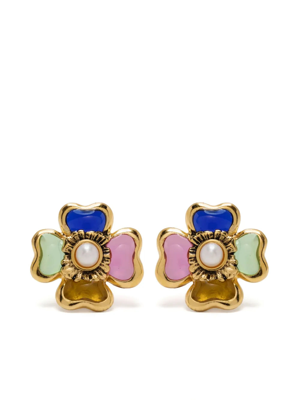 Goossens Trèfle stud earrings | Gold | Image 1