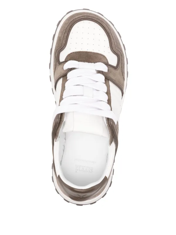 AMI Paris レザースニーカー | ブラウン | FARFETCH JP