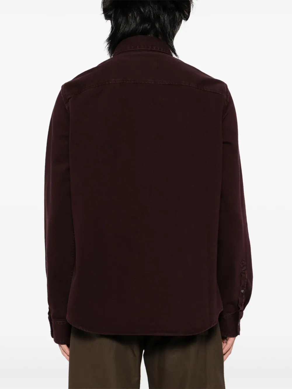 AMI Paris Overhemd met geborduurd logo Rood
