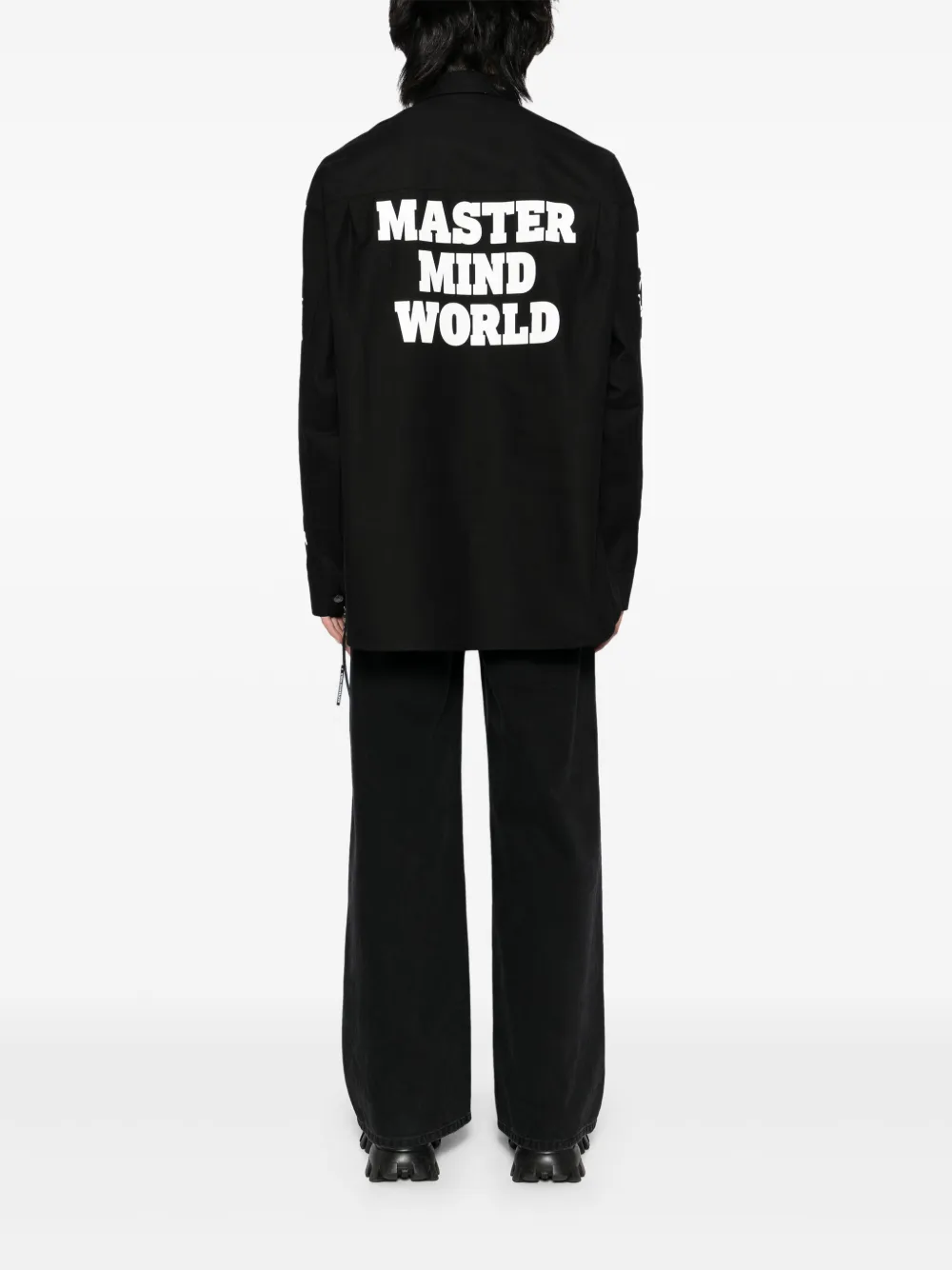 Mastermind Japan Graphic-print Shirt Jacket In Black