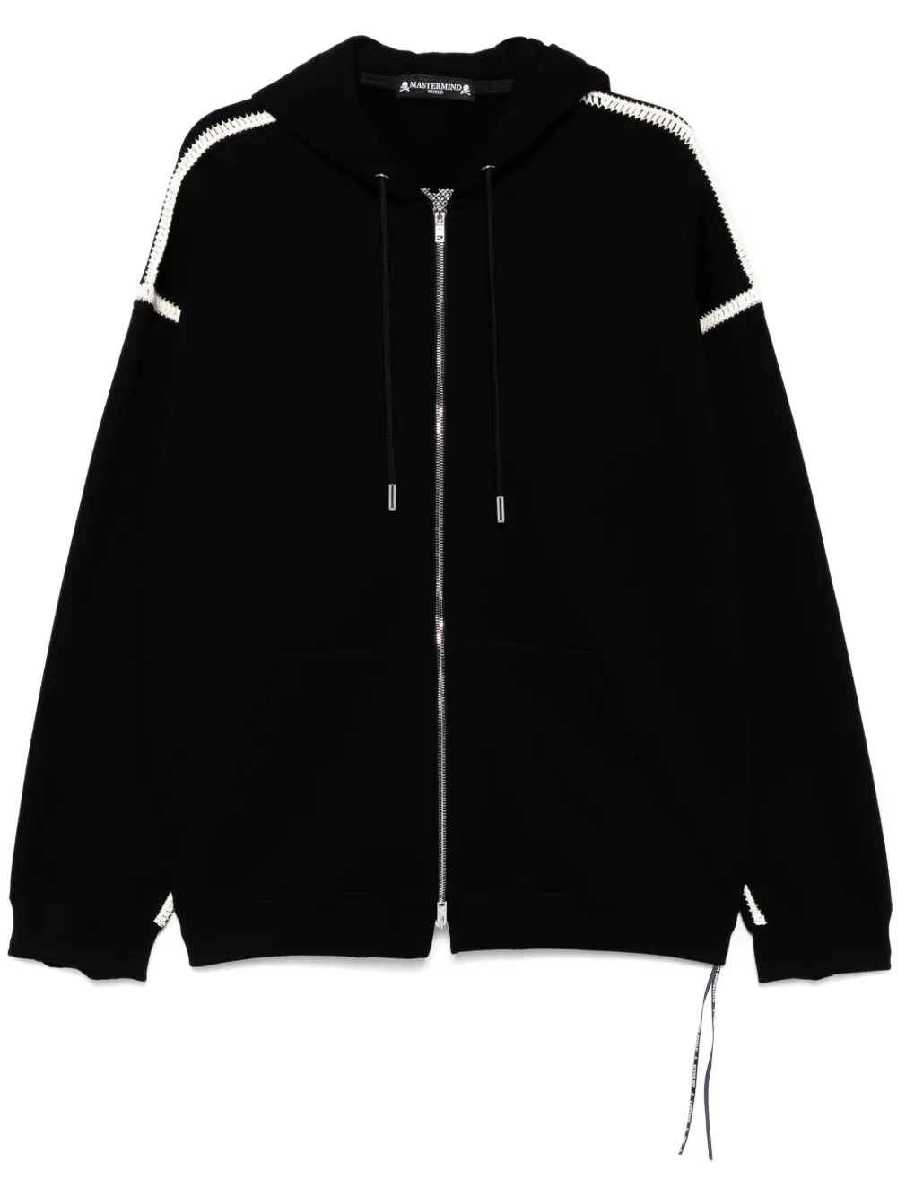 Mastermind World logo-embroidered hoodie | Black | Image 1