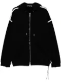Mastermind World logo-embroidered hoodie - Black