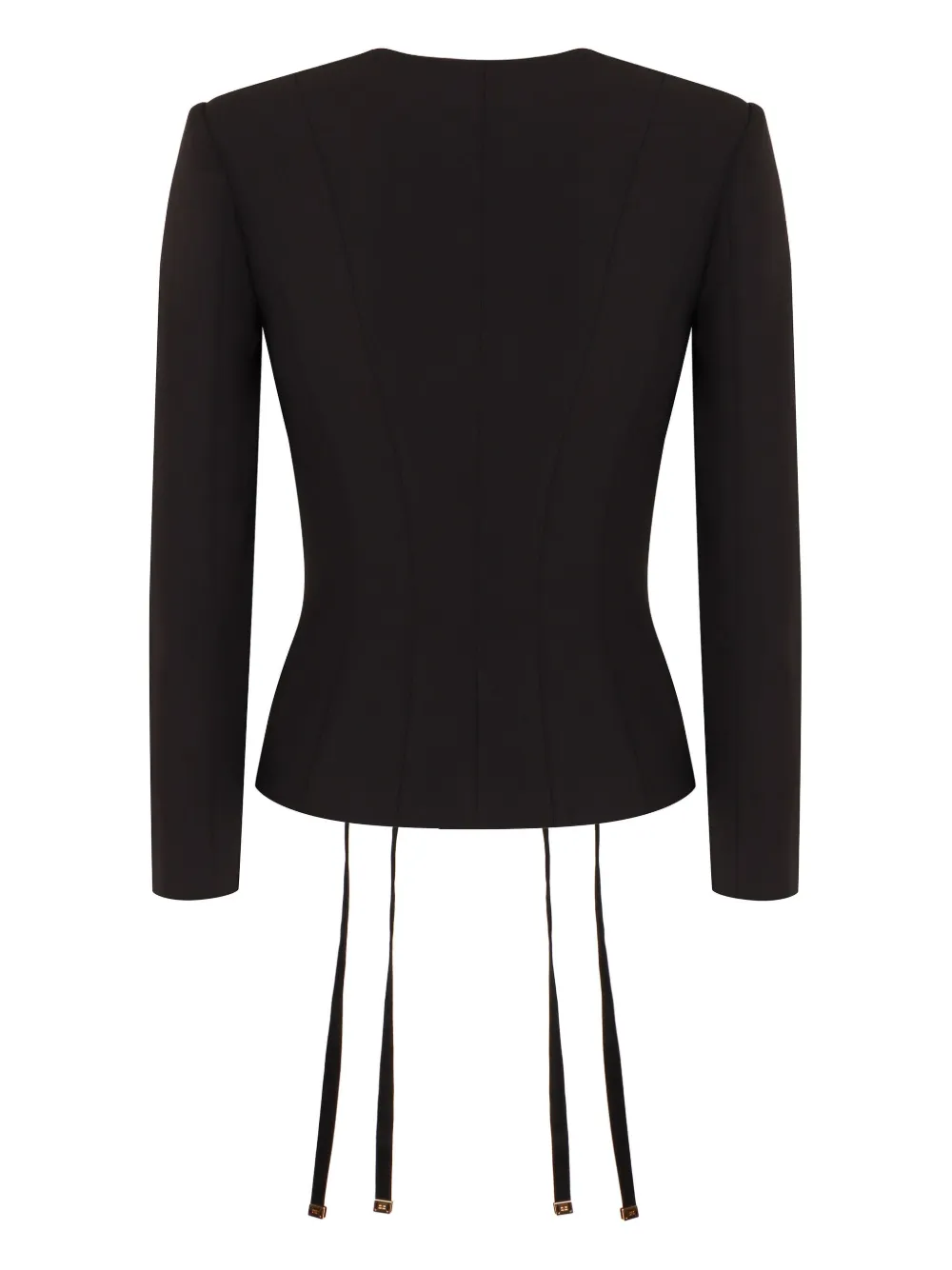 Elisabetta Franchi Jaqueta de crepe com amarração | Jaqueta bomber | Image 2