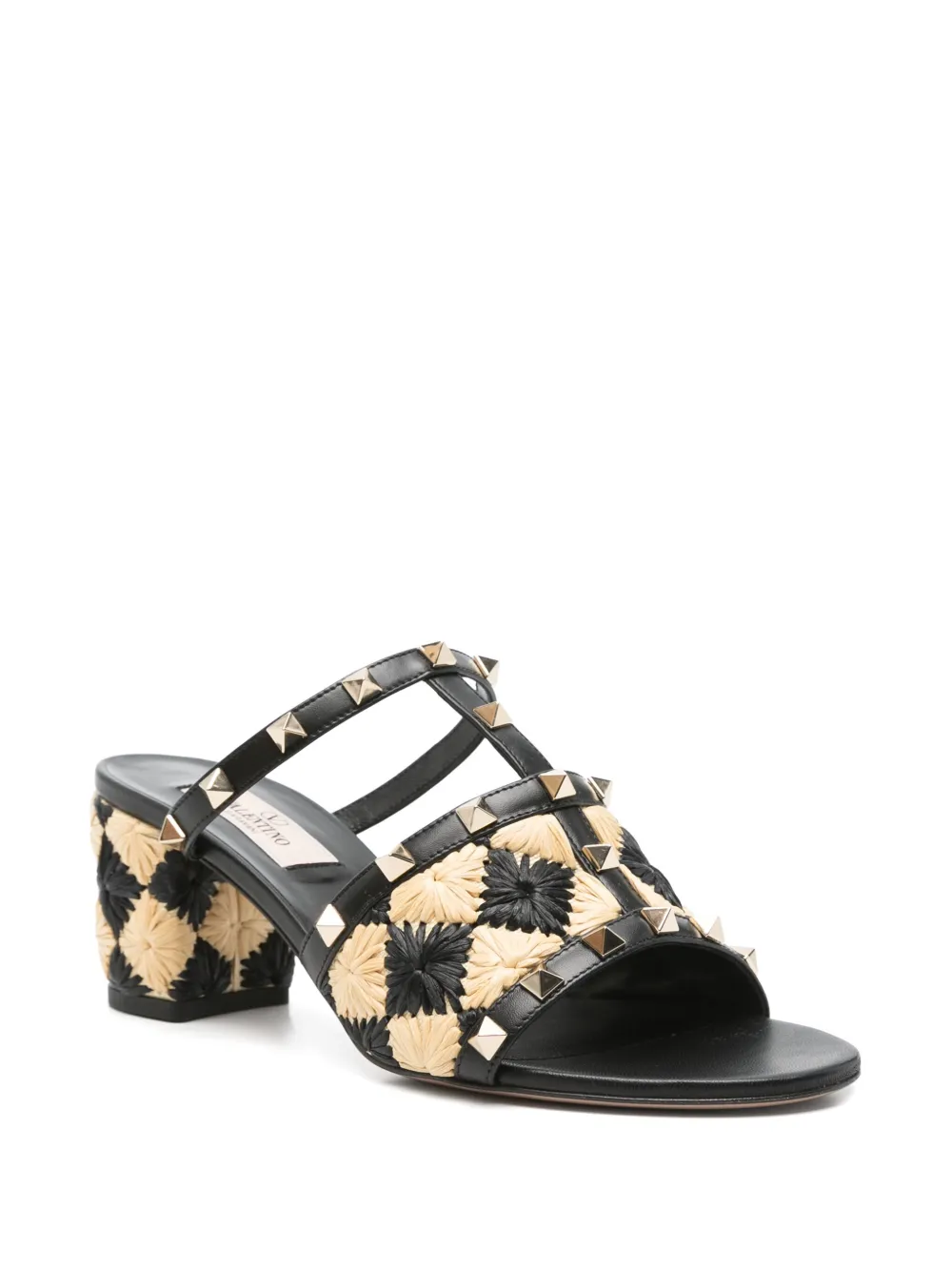 Valentino Garavani Rockstud 60mm sandalen - Zwart