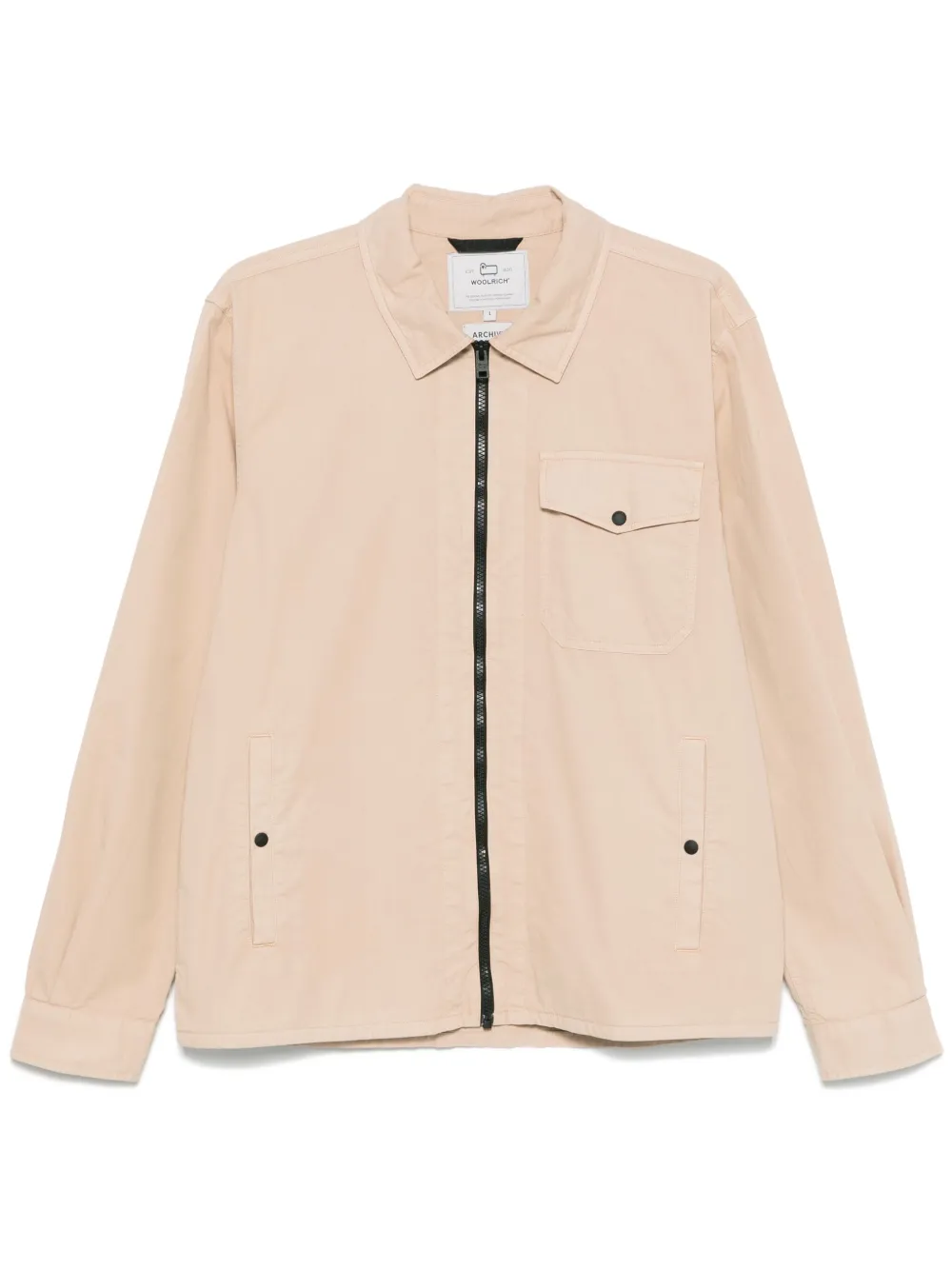 Woolrich gabardine-weave overshirt | Neutrals | Image 1