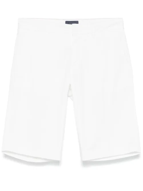 Fay short chino en sergé - Blanc - Fay - Modalova
