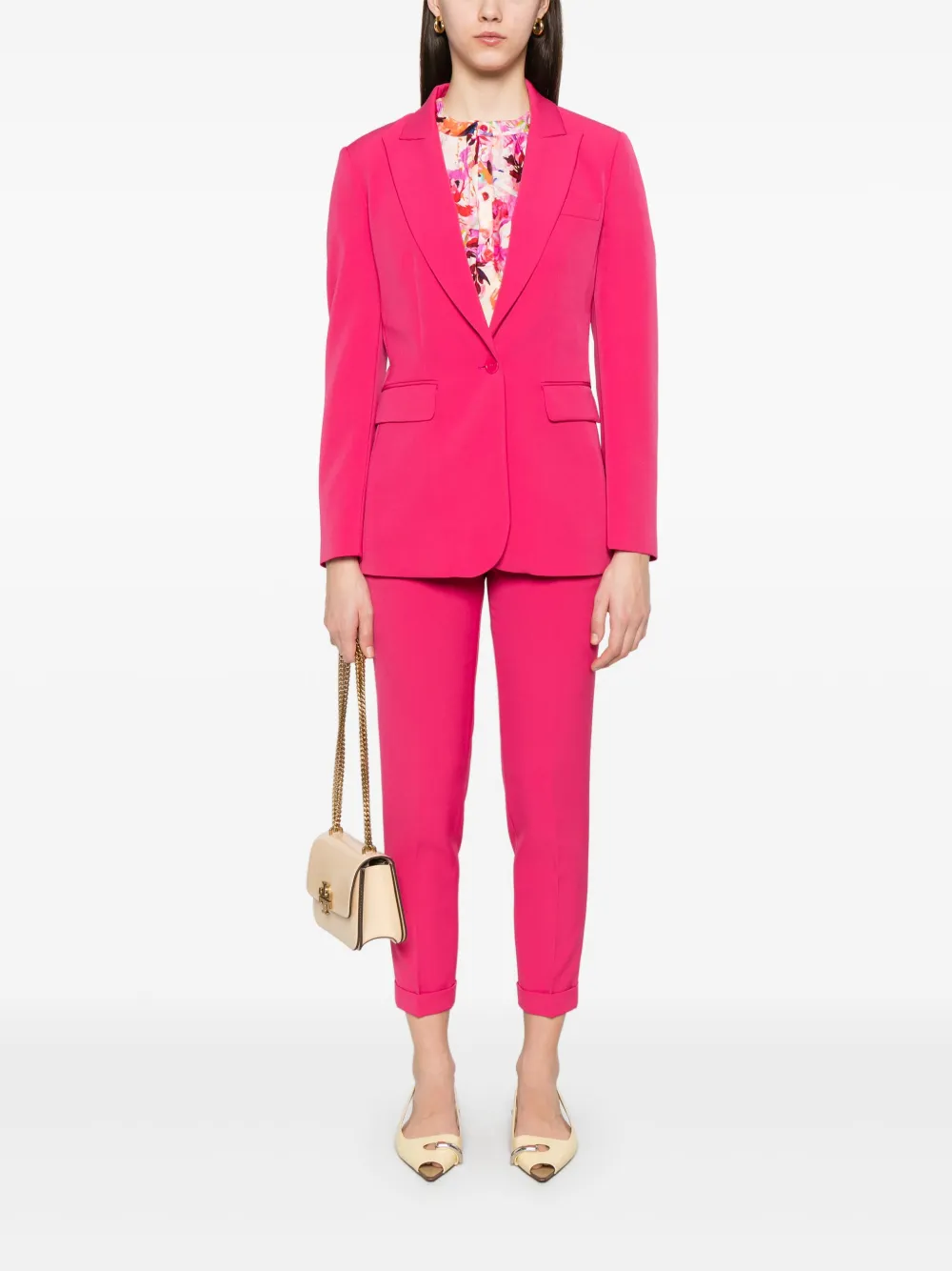 LIU JO Blazer met enkele rij knopen - Roze