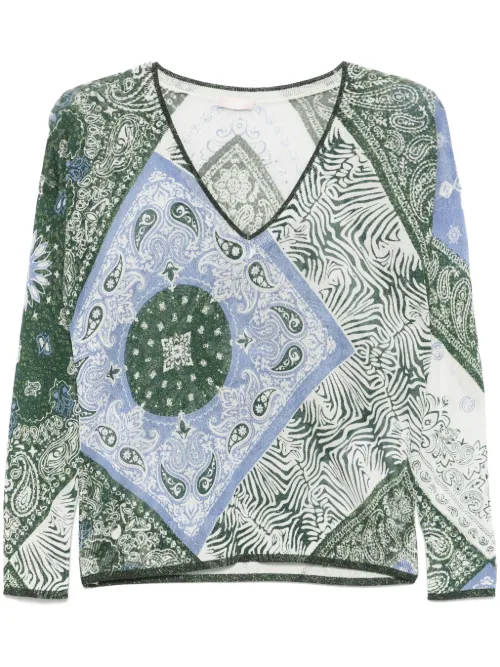 Haut à motif cachemire en jacquard - LIU JO - Modalova