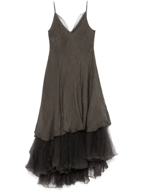 Marc Le Bihan vestido largo con detalle de encaje