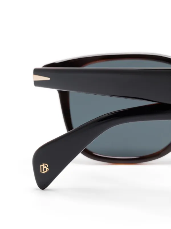EYEWEAR by David Beckham黒フレーム スクエア サングラス Eyewear By David Beckham スクエアフレーム サングラス | ブラック