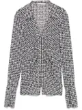 Patrizia Pepe houndstooth blouse - Black