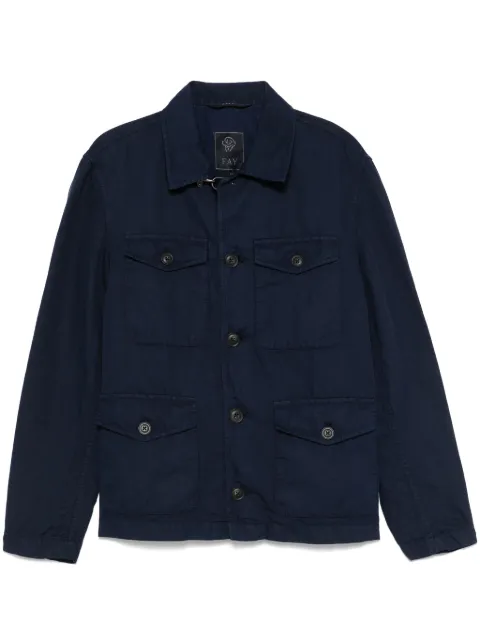 Fay classic-collar shirt jacket
