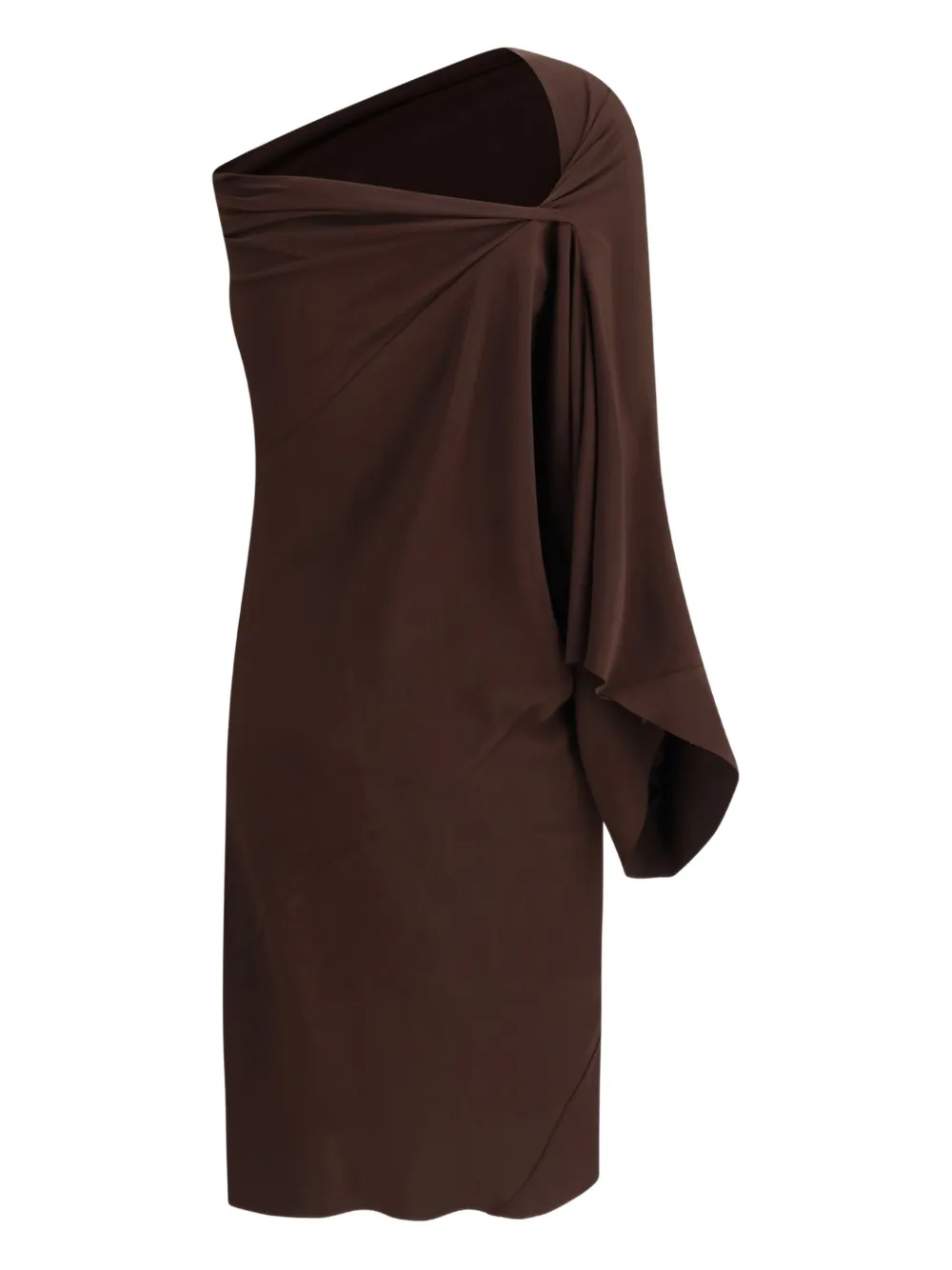 Rick Owens Gedrapeerde jurk Bruin