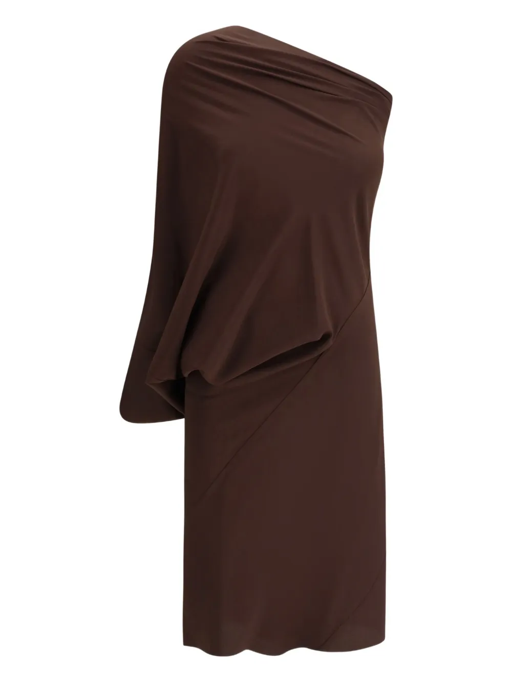 Rick Owens Gedrapeerde jurk Bruin