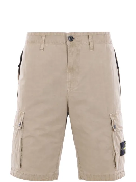 Stone Island cotton cargo shorts