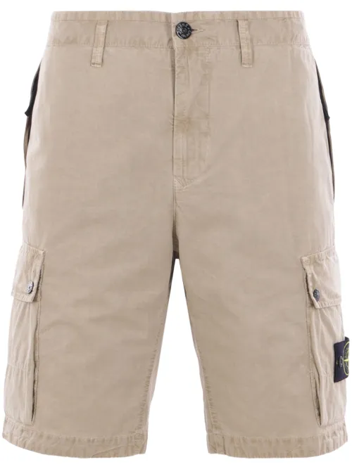 Short en coton à poches cargo - Stone Island - Modalova