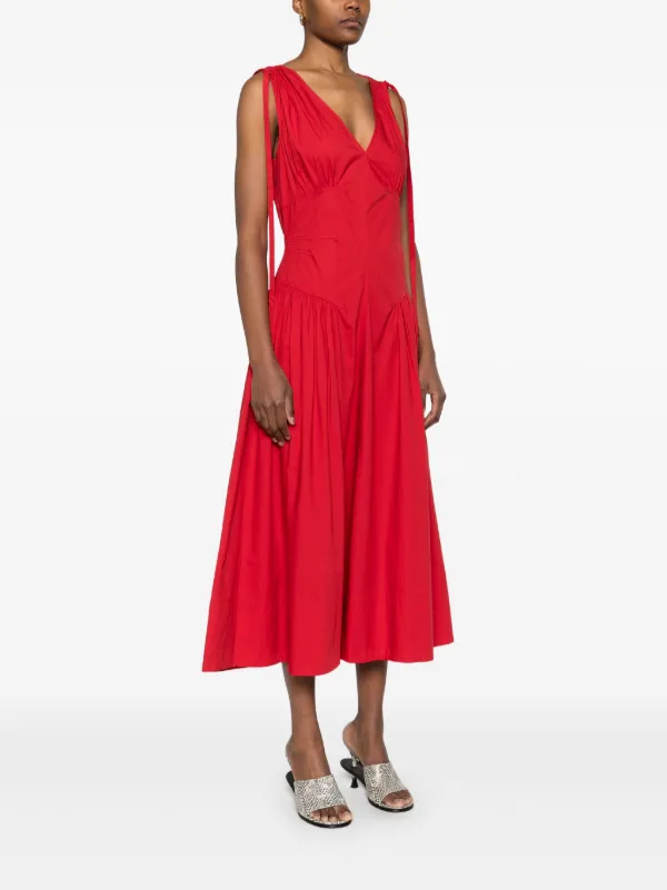 ワンピース Proenza Schooler Midi Dress Proenza Schouler Clayton Midi Dress | Red | FARFETCH