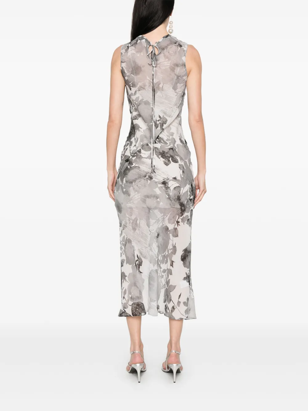 PATRIZIA PEPE FLORAL-PRINT MIDI DRESS 