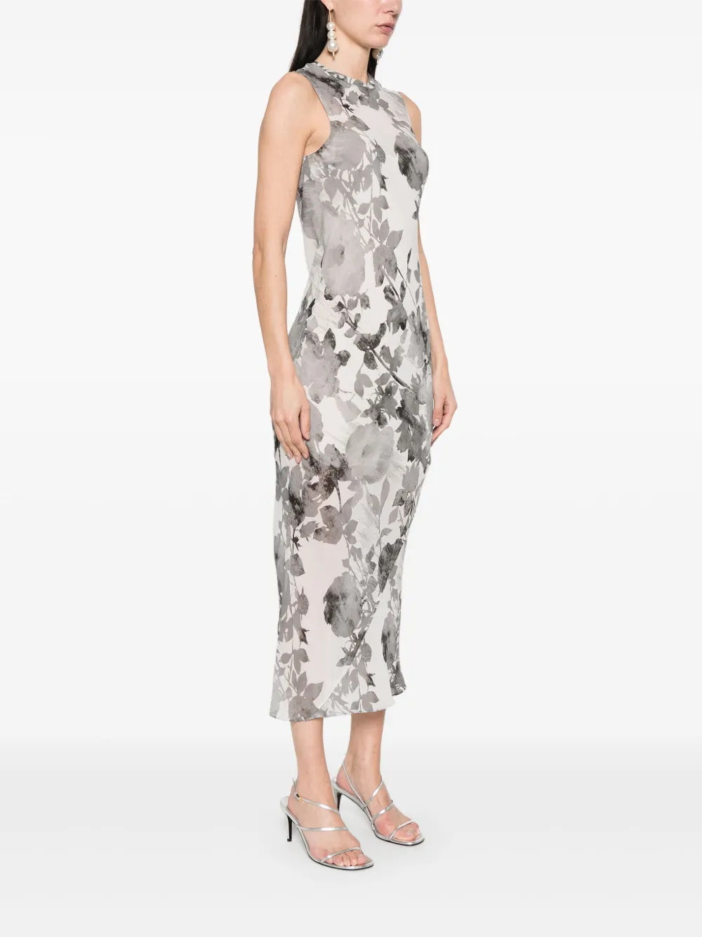 PATRIZIA PEPE FLORAL-PRINT MIDI DRESS 