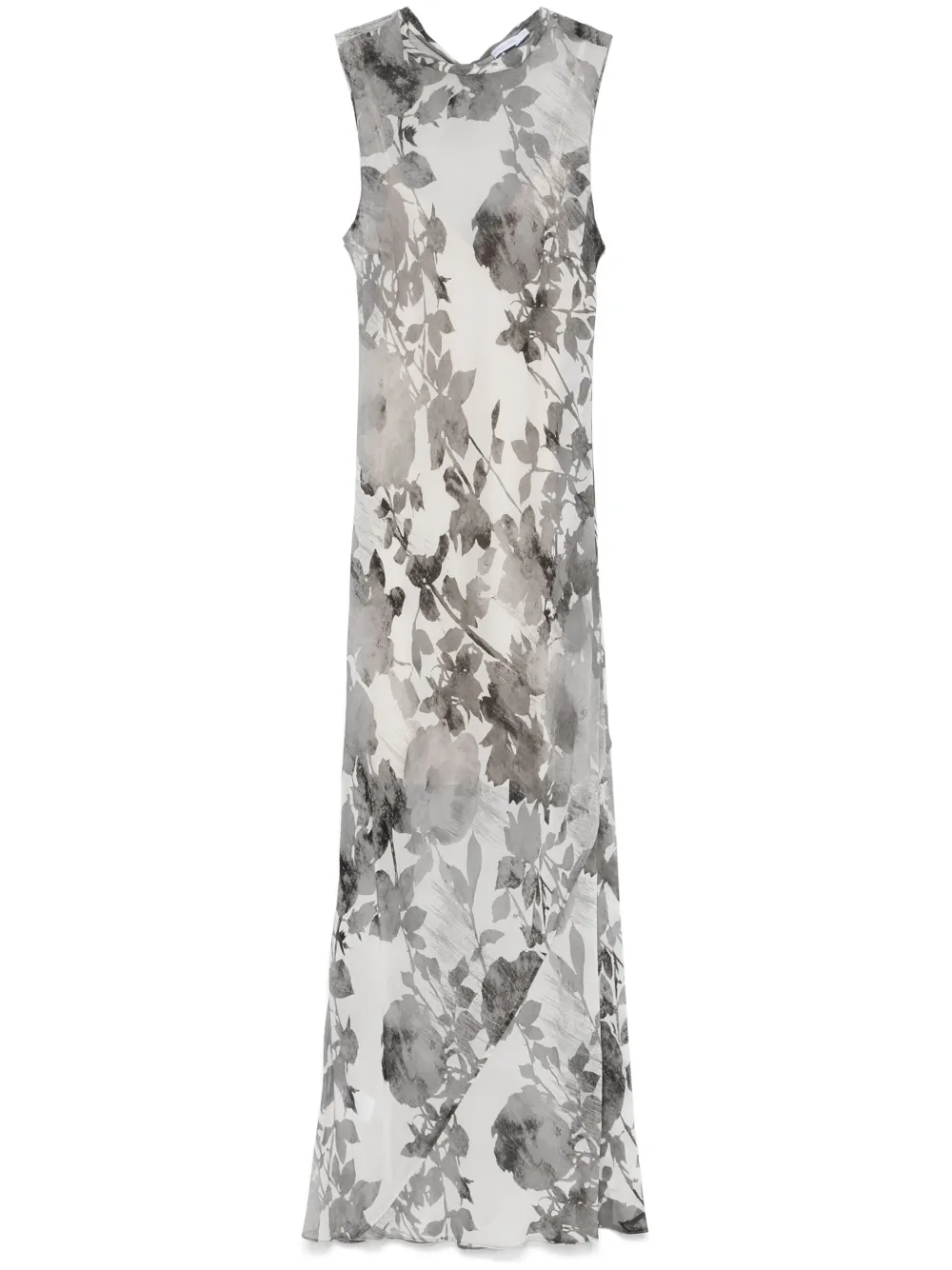 Patrizia Pepe Midi-jurk met bloemenprint Grijs