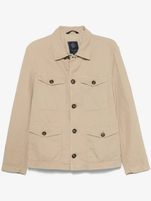 Fay classic-collar shirt jacket