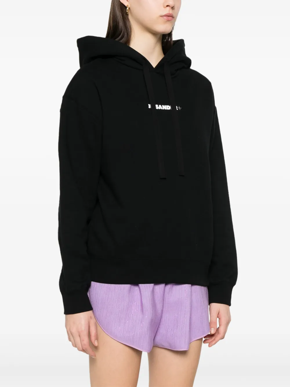 JIL SANDER+ Hoodie met logoprint Zwart