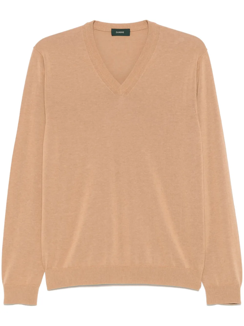 Zanone ribbed sweater - Marrone