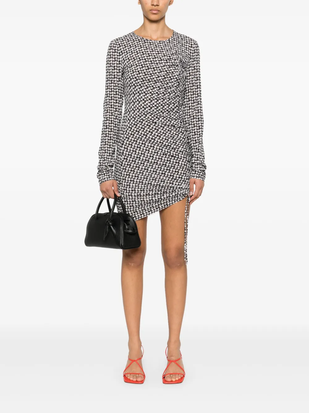 Patrizia Pepe Mini-jurk met print - Zwart