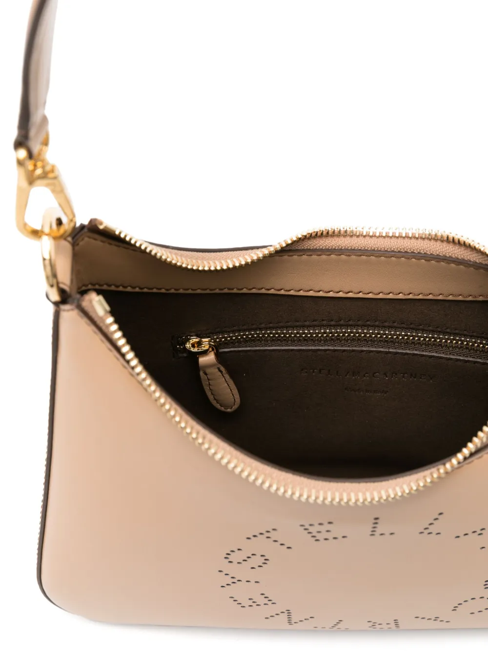 Stella McCartney Crossbodytas met logo Beige
