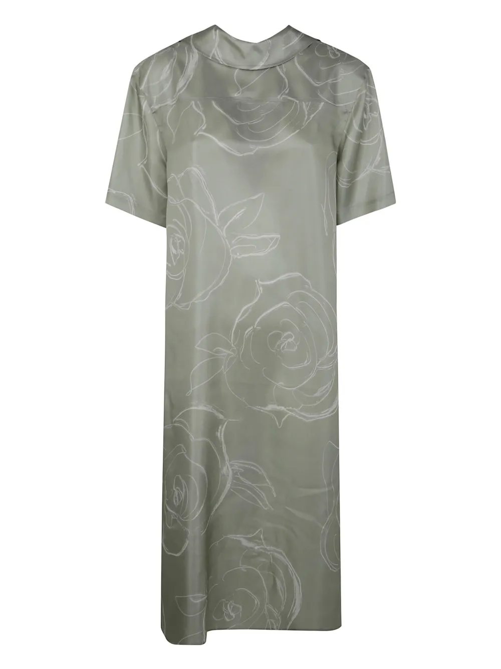 Marni floral shirt dress - Groen