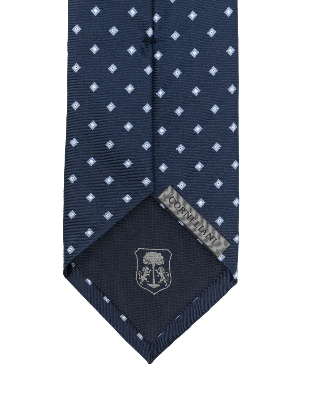 Corneliani Stropdas met jacquard - Blauw