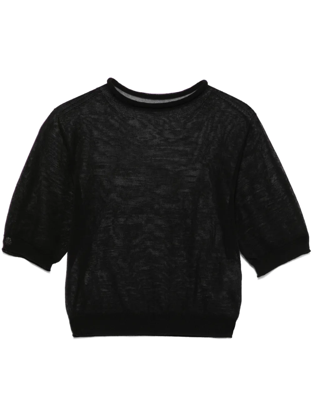 knitted cropped T-shirt