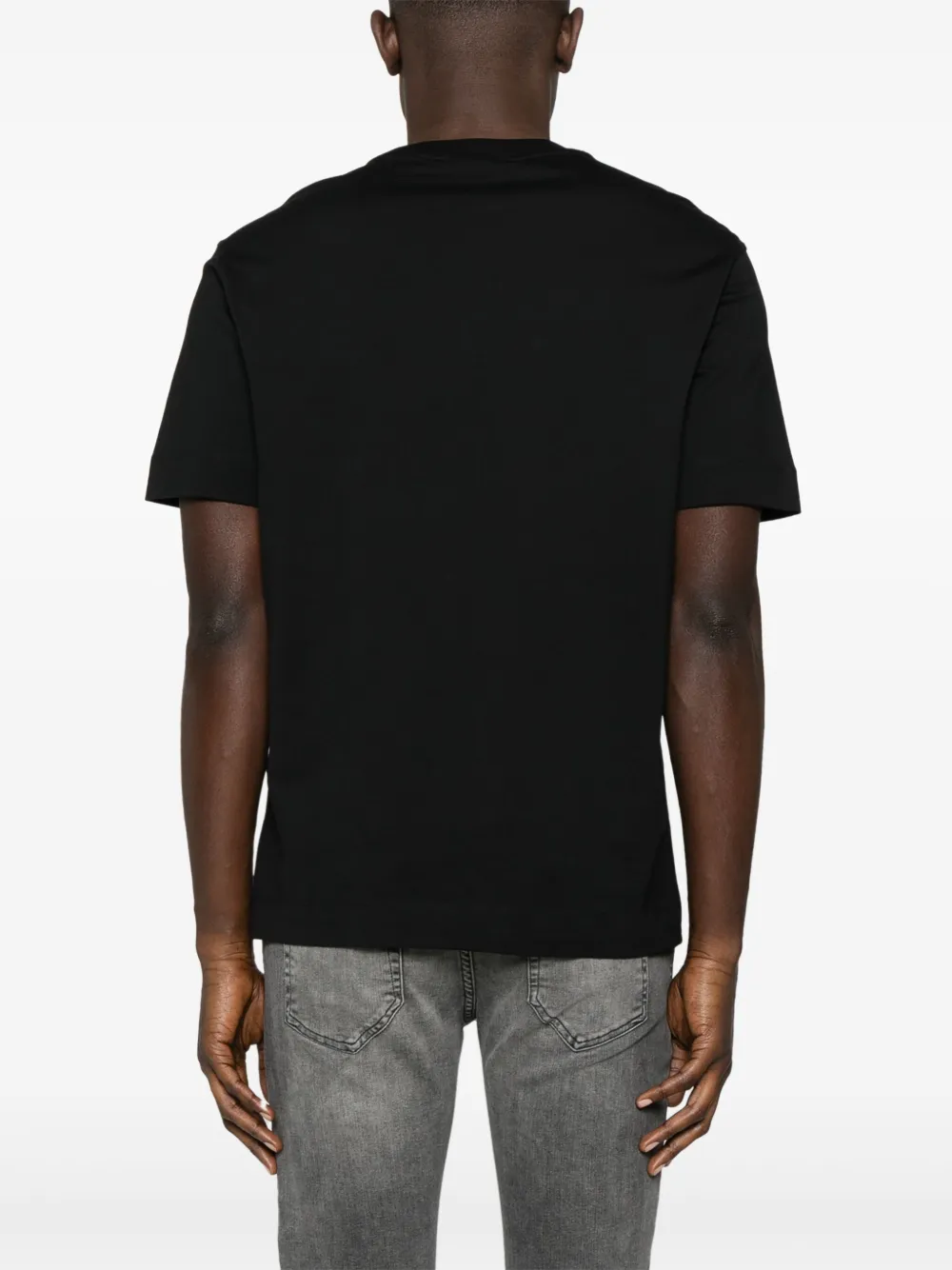 Emporio Armani T-shirt met geborduurd logo Zwart