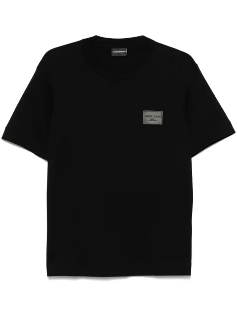 Emporio Armani logo-embroidered T-shirt