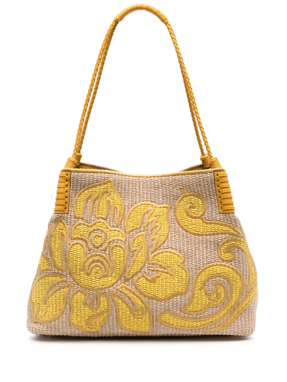 embroidered shoulder bag