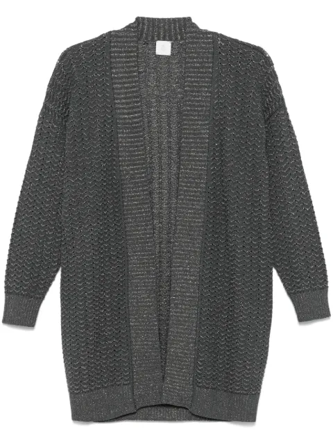 Eleventy metallic-threading cardigan